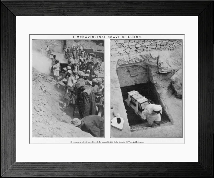 Framed Print : Excavation Tomb / 1923 Framed Print : Excavation Tomb / 1923