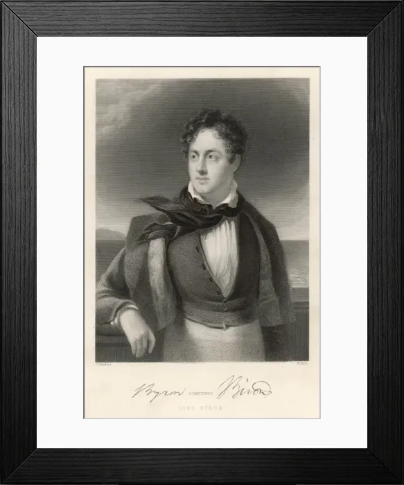 Framed Print : Byron, Age 19 / Sanders Framed Print : Byron, Age 19 / Sanders