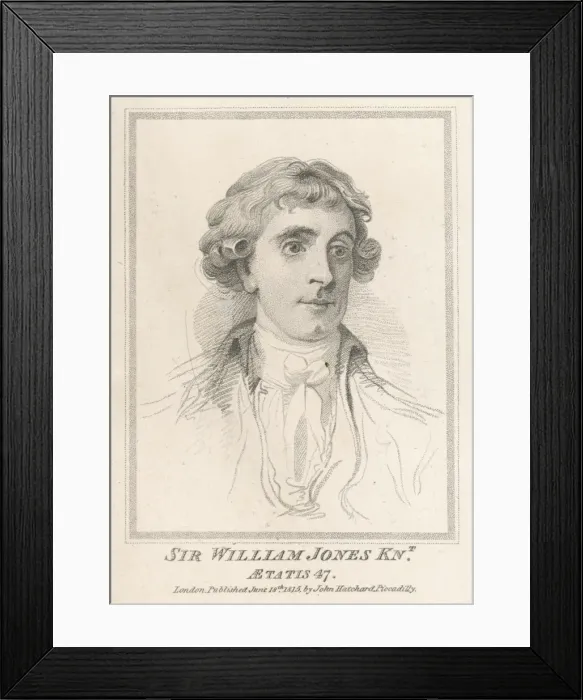 Framed Print : Sir William Jones Framed Print : Sir William Jones