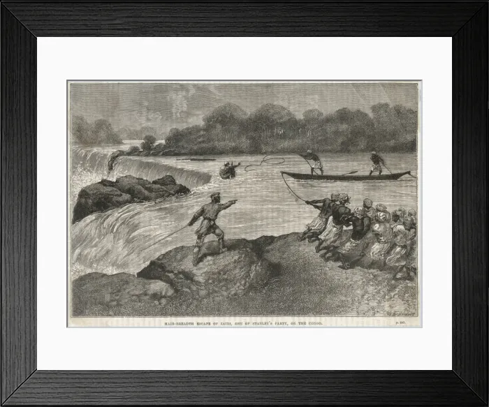 Framed Print : Stanley Zaire Expedition Framed Print : Stanley Zaire Expedition