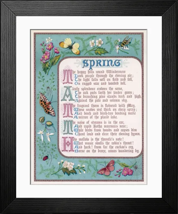 Framed Print : Border Showing Spring Framed Print : Border Showing Spring