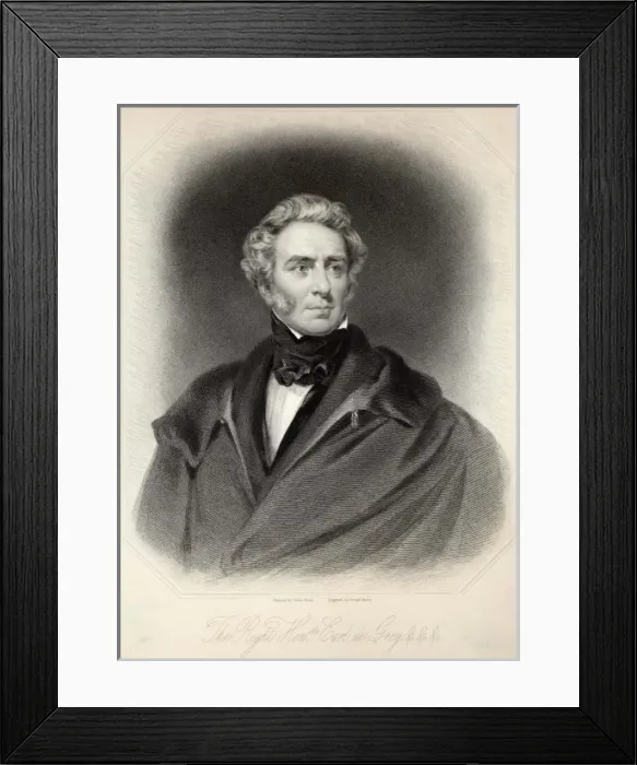 Framed Print : Grey 2nd Earl / J Brown Framed Print : Grey 2nd Earl / J Brown