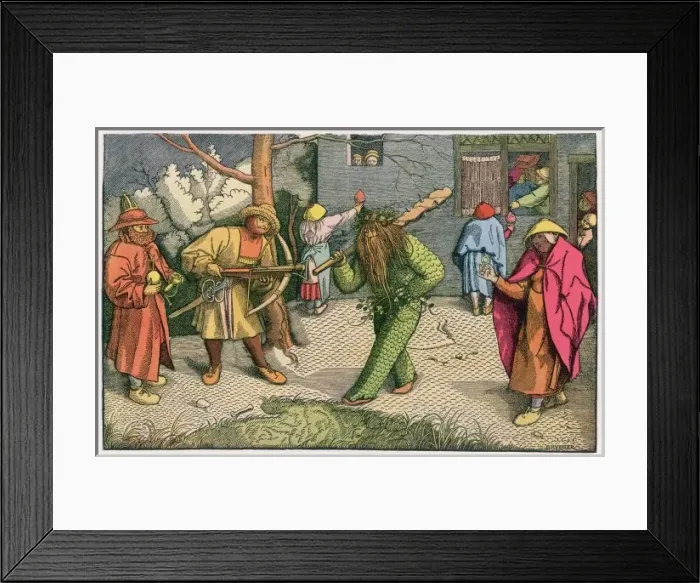 Framed Print : Folklore / Green Men Framed Print : Folklore / Green Men