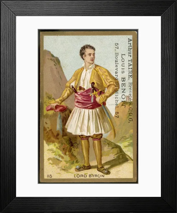 Framed Print : George Gordon, Lord Byron Framed Print : George Gordon, Lord Byron