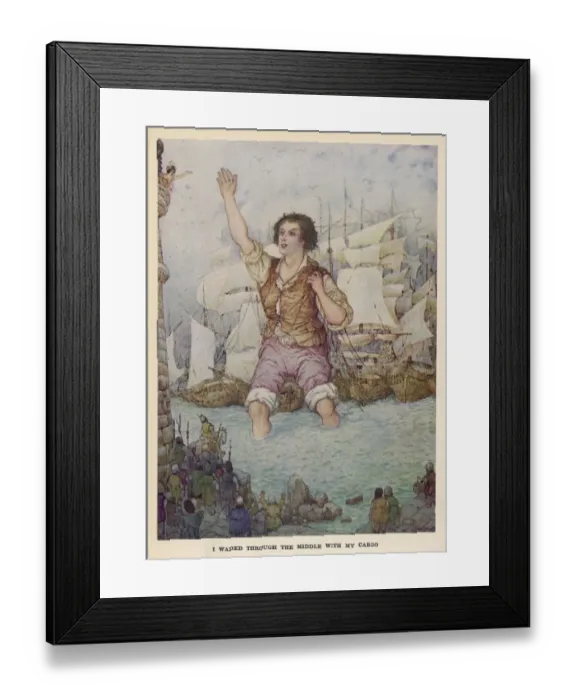 Framed Print : Gulliver: Blefuscu Fleet Framed Print : Gulliver: Blefuscu Fleet