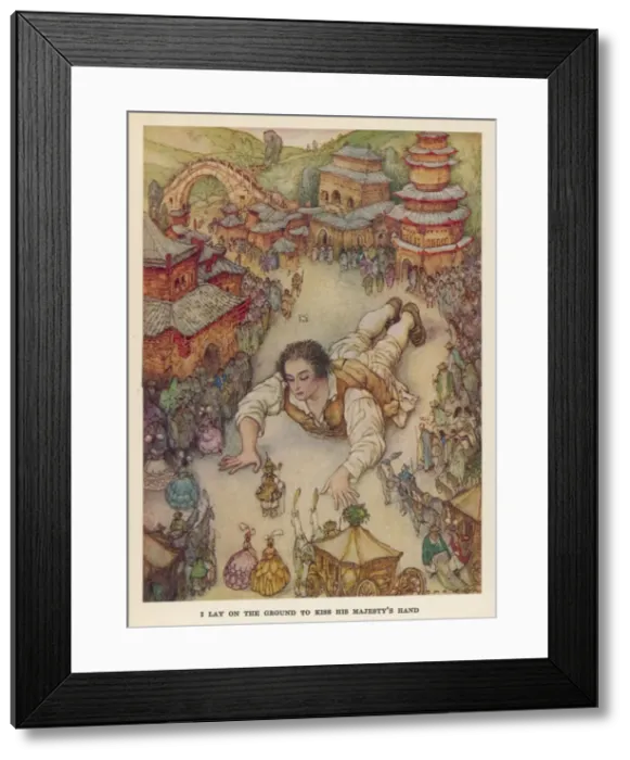 Framed Print : Gulliver & Emperor Framed Print : Gulliver & Emperor