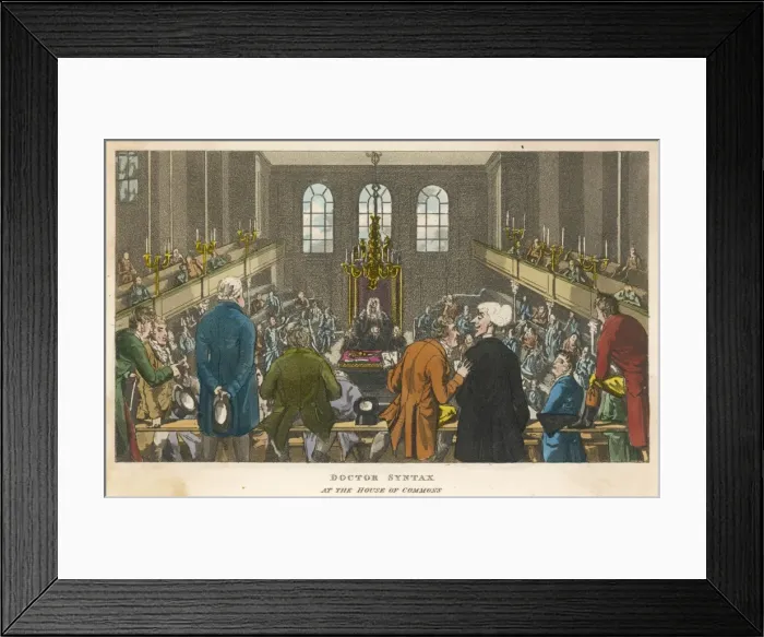 Framed Print : House of Commons C. 1810 Framed Print : House of Commons C. 1810