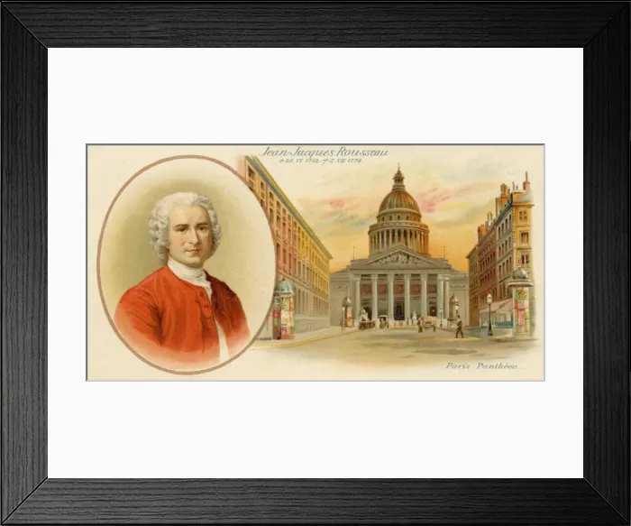 Framed Print : Jj Rousseau / Anon Postcd Framed Print : Jj Rousseau / Anon Postcd