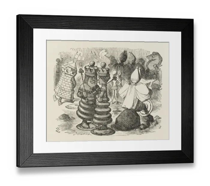 Framed Print : Alice / The Chesspieces Framed Print : Alice / The Chesspieces