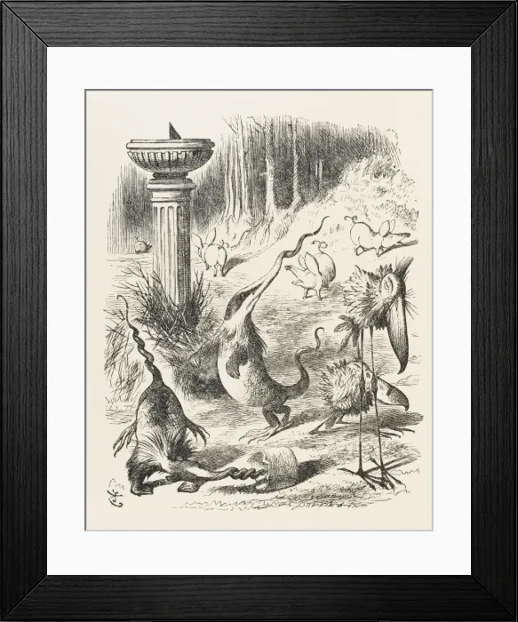 Framed Print : Alice: toves, Raths Etc Framed Print : Alice: toves, Raths Etc