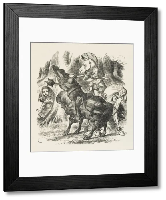 Framed Print : Alice: Knights Joust Framed Print : Alice: Knights Joust