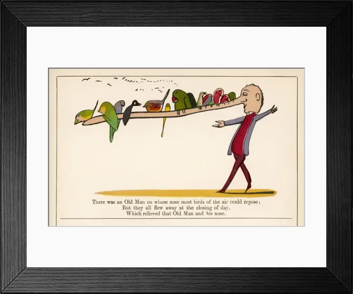 Framed Print : A Book of Nonsense / Lear Framed Print : A Book of Nonsense / Lear