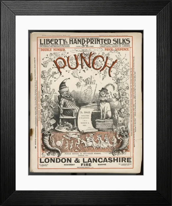 Framed Print : Punch Cover 1915 Doyle Framed Print : Punch Cover 1915 Doyle