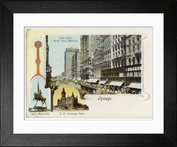 Framed Print : USA / Chicago / State Street Framed Print : USA / Chicago / State Street