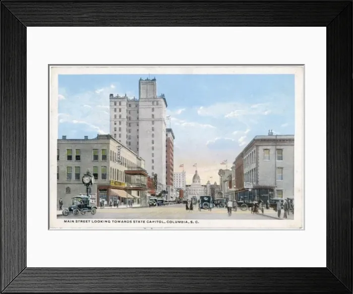 Framed Print : USA / Columbia / Main Street Framed Print : USA / Columbia / Main Street