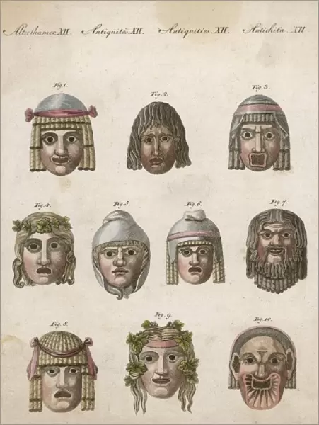 Greek Theatrical Masks