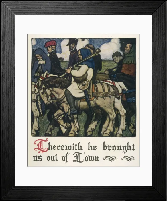 Framed Print : Pilgrims on the Road Framed Print : Pilgrims on the Road