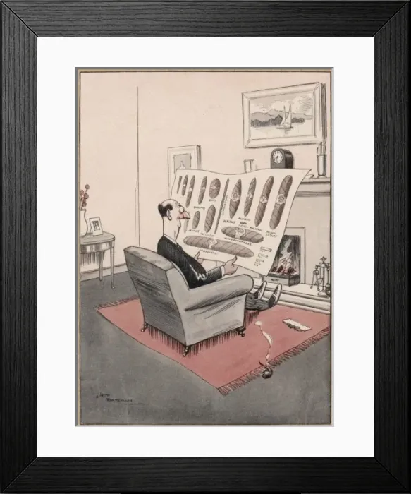 Framed Print : Cigar Connoisseur Framed Print : Cigar Connoisseur