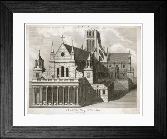 Framed Print : St Pauls Cathedral / Old Framed Print : St Pauls Cathedral / Old