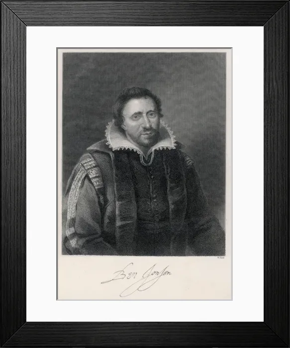 Framed Print : Ben Jonson / Holl Framed Print : Ben Jonson / Holl