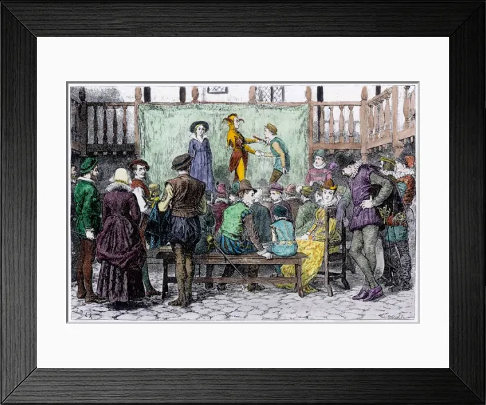 Framed Print : 12th Night in Inn Yard Framed Print : 12th Night in Inn Yard