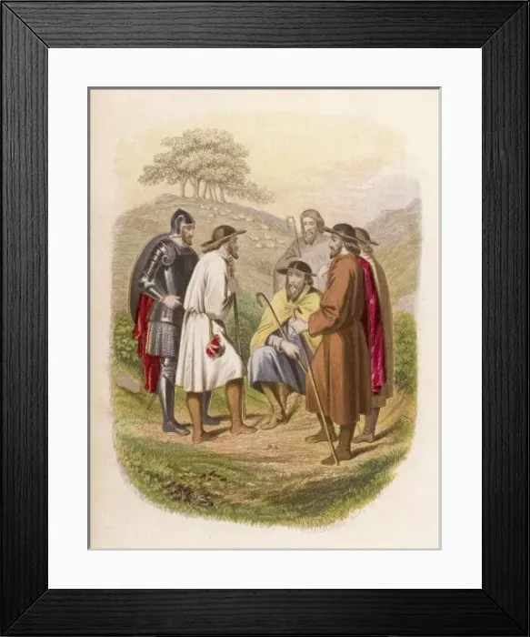 Framed Print : Bunyan / Delectable Mountn Framed Print : Bunyan / Delectable Mountn