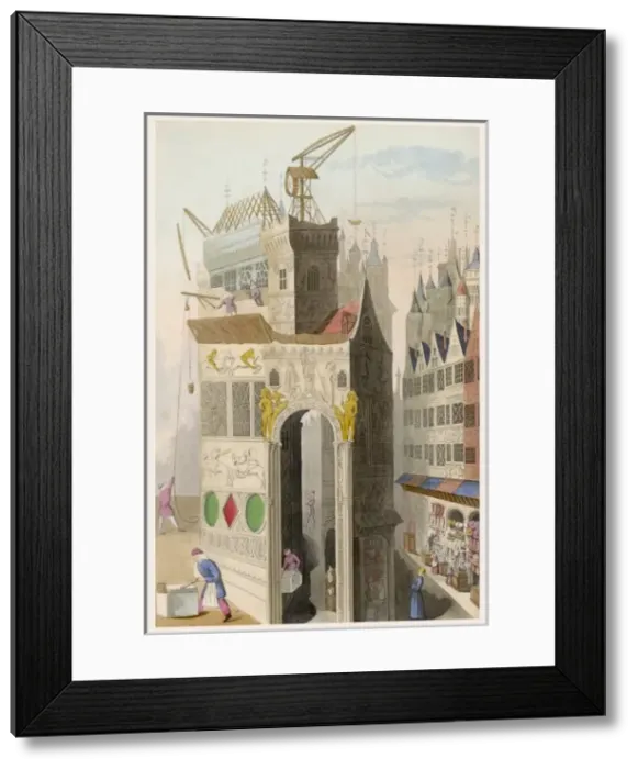 Framed Print : Building Construction