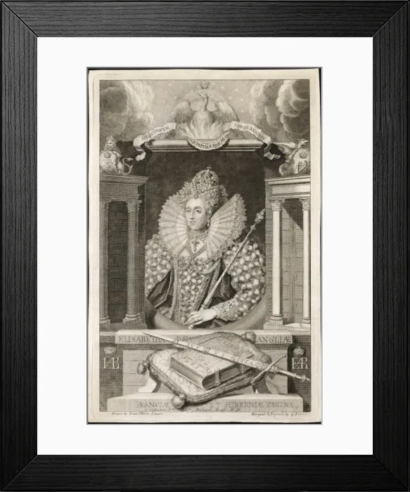 Framed Print : Elizabeth I / Isaac Oliver Framed Print : Elizabeth I / Isaac Oliver