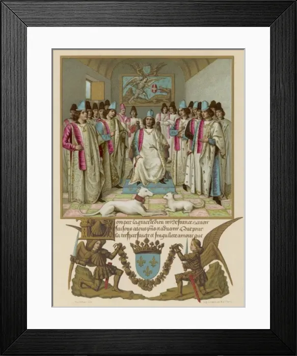 Framed Print : Louis XII & Courtiers Framed Print : Louis XII & Courtiers