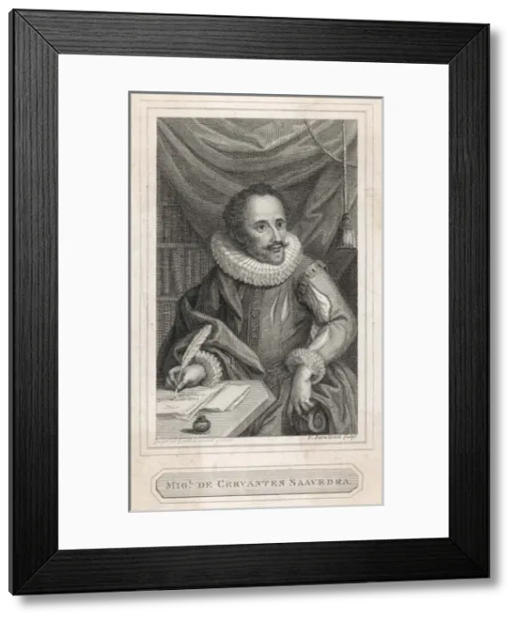 Framed Print : Cervantes / Bartolozzi Framed Print : Cervantes / Bartolozzi