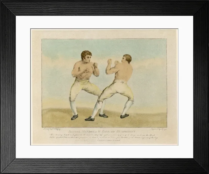 Framed Print : Boxing / Mendoza V Humphry Framed Print : Boxing / Mendoza V Humphry