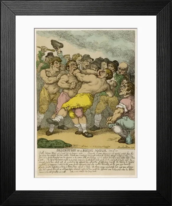 Framed Print : Ward V Quirk / Rowlandson Framed Print : Ward V Quirk / Rowlandson