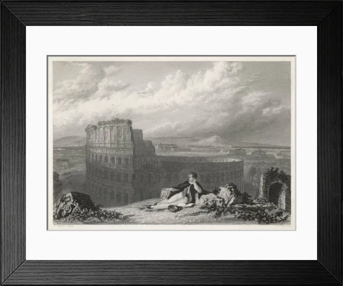 Framed Print : Byron / Colosseum / Rome Framed Print : Byron / Colosseum / Rome