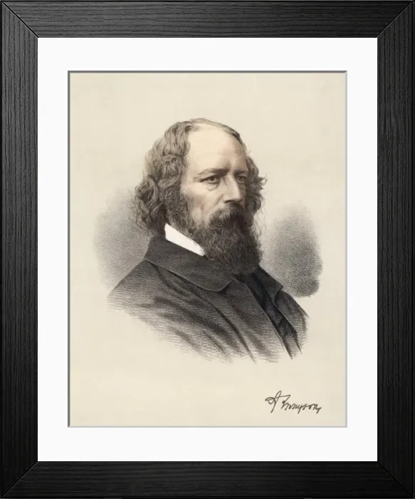 Framed Print : Tennyson / Colour Portrait Framed Print : Tennyson / Colour Portrait