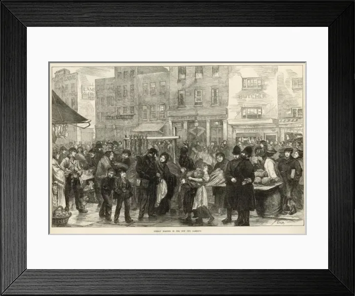 Framed Print : New Cut Market, London Framed Print : New Cut Market, London