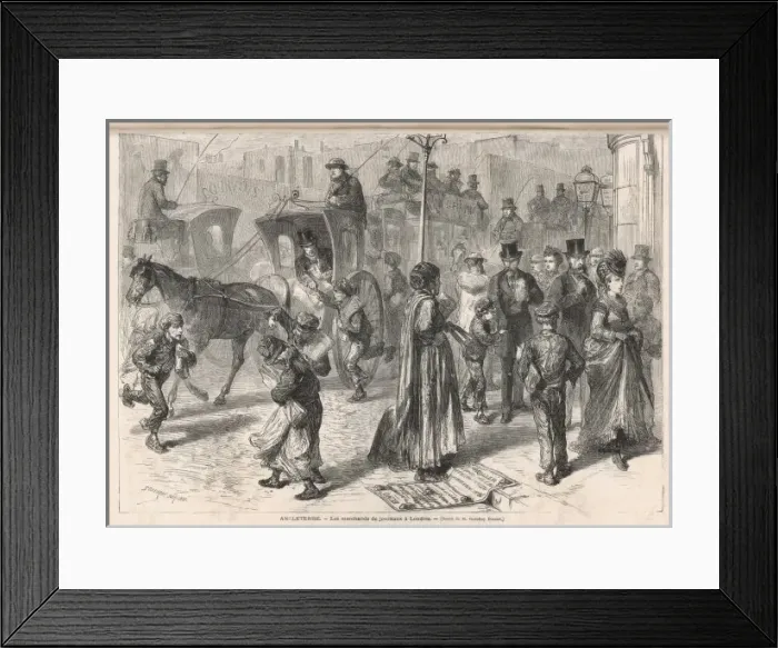 Framed Print : Selling Papers / Durand Framed Print : Selling Papers / Durand