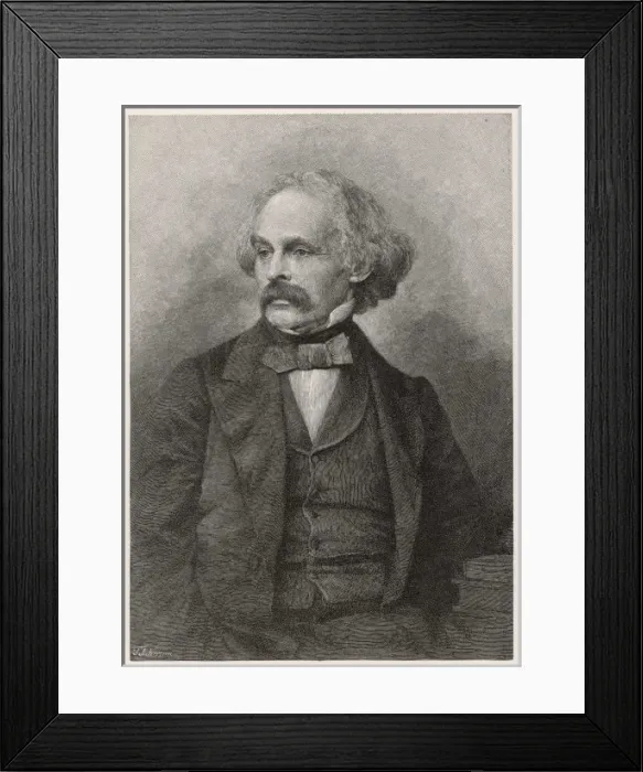 Framed Print : N Hawthorne / Harpers Mag Framed Print : N Hawthorne / Harpers Mag
