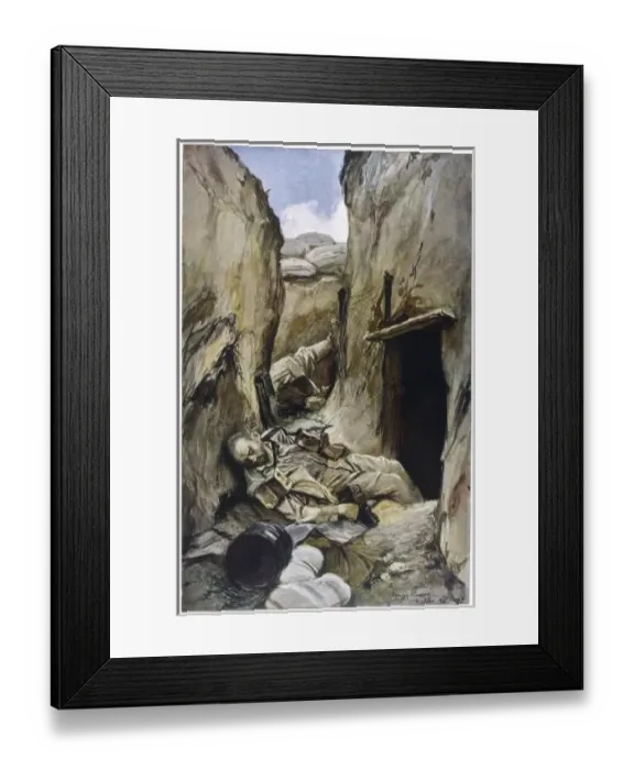 Framed Print : Ww1 / 8Oct15 / Trench / Perthe Framed Print : Ww1 / 8Oct15 / Trench / Perthe