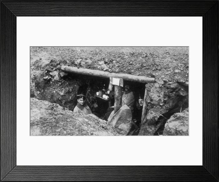 Framed Print : Ww1 / 1914 / German Trench Framed Print : Ww1 / 1914 / German Trench