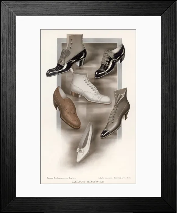 Framed Print : Some Shoes of the Period Framed Print : Some Shoes of the Period