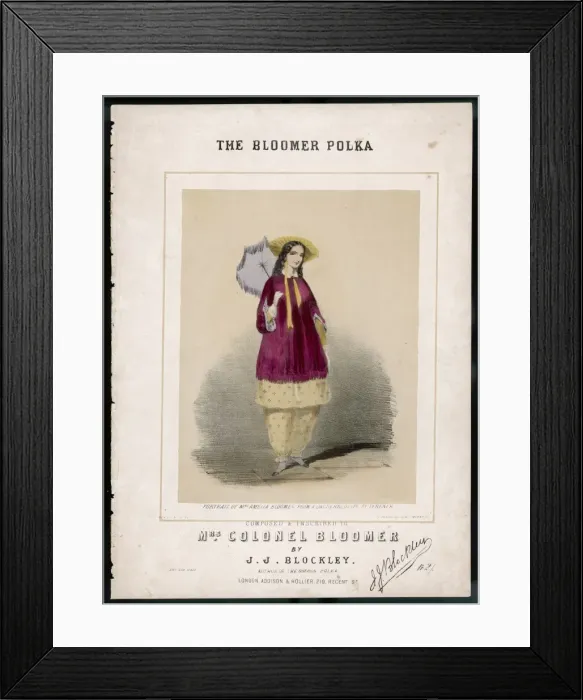 Framed Print : Amelia Bloomer / Polka Framed Print : Amelia Bloomer / Polka