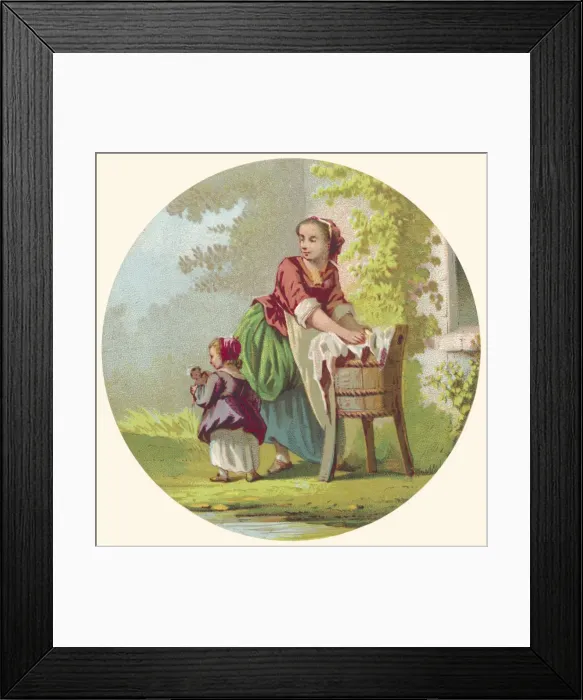 Framed Print : Washing by Hand / Scrap Framed Print : Washing by Hand / Scrap
