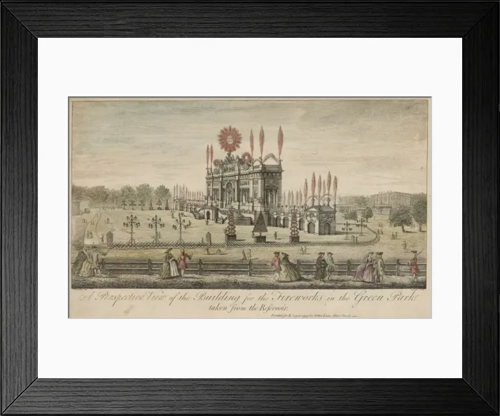 Framed Print : Fireworks in Green Park Framed Print : Fireworks in Green Park