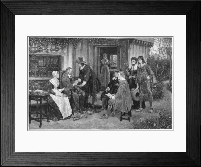 Framed Print : Friends Visit Milton Framed Print : Friends Visit Milton
