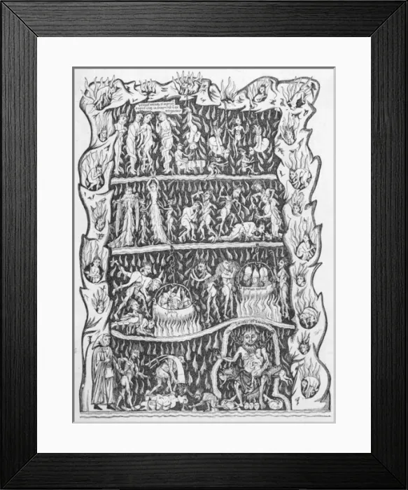 Framed Print : Flames of Hell Framed Print : Flames of Hell