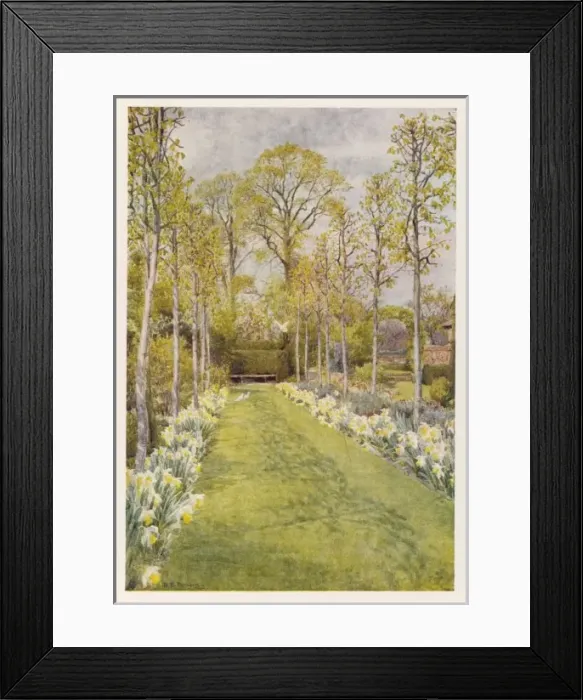 Framed Print : Waxwell Farm Garden 1908 Framed Print : Waxwell Farm Garden 1908