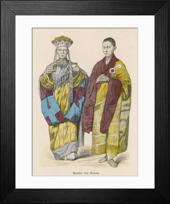 Framed Print : Buddhist Priests Framed Print : Buddhist Priests