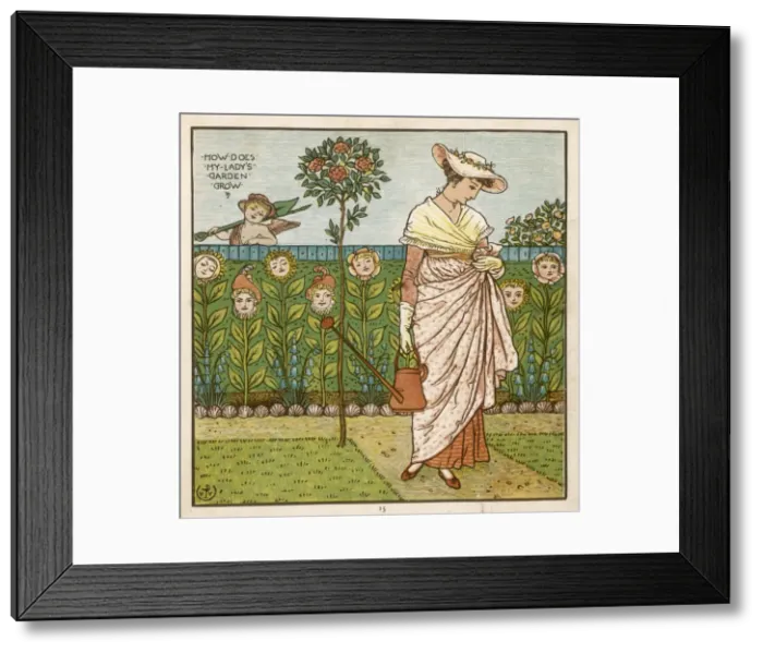 Framed Print : Contrary Mary / W Crane Framed Print : Contrary Mary / W Crane