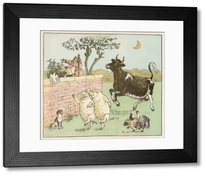 Framed Print : Cow Jumped Moon / Diddle Framed Print : Cow Jumped Moon / Diddle
