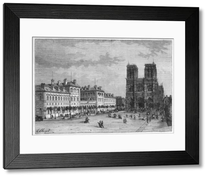 Framed Print : Hotel Dieu, Paris Framed Print : Hotel Dieu, Paris